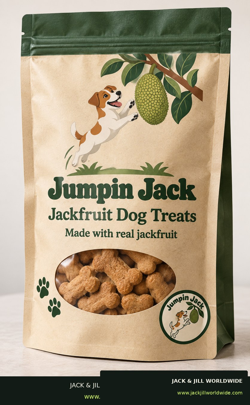 Existing Jumpin Jack dog treat bag concept