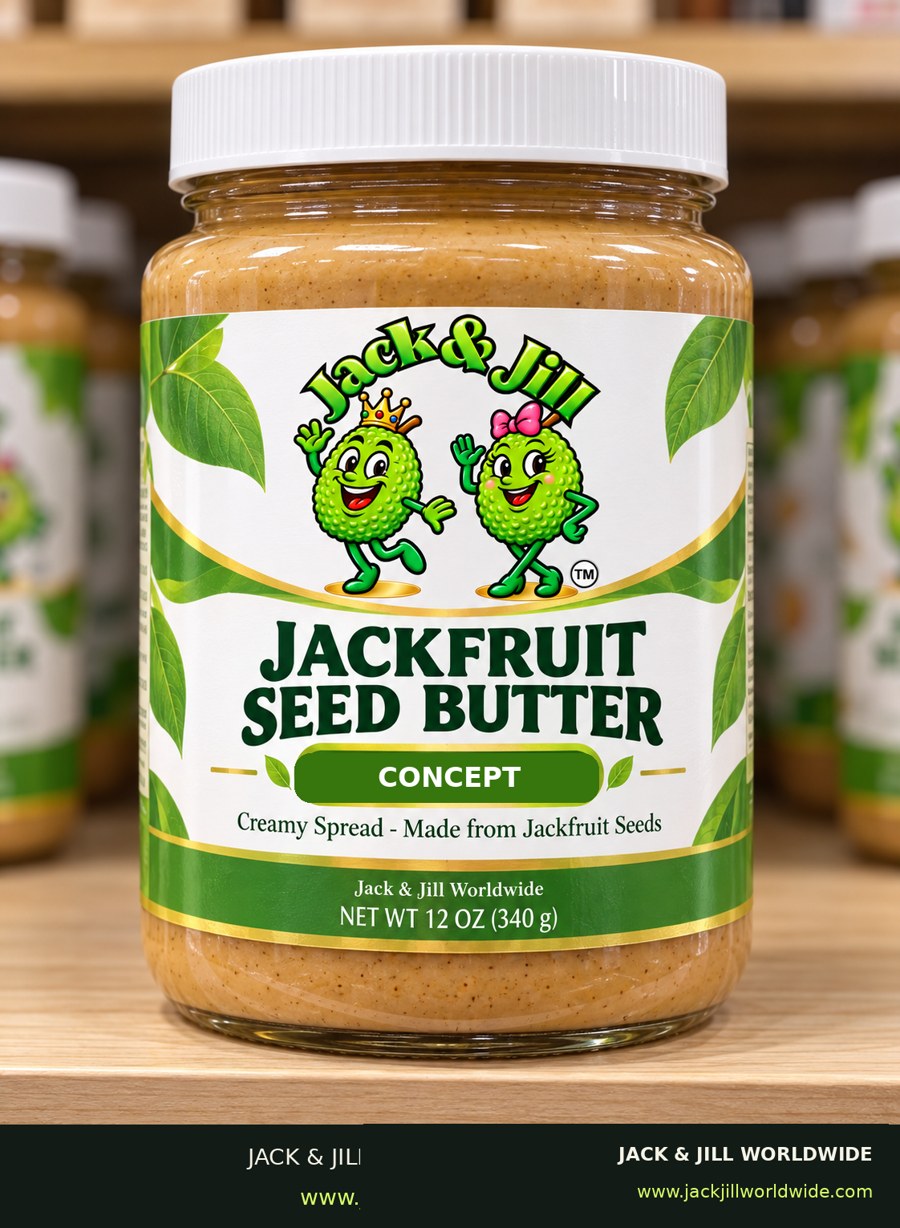Existing Jack & Jill seed butter concept jar